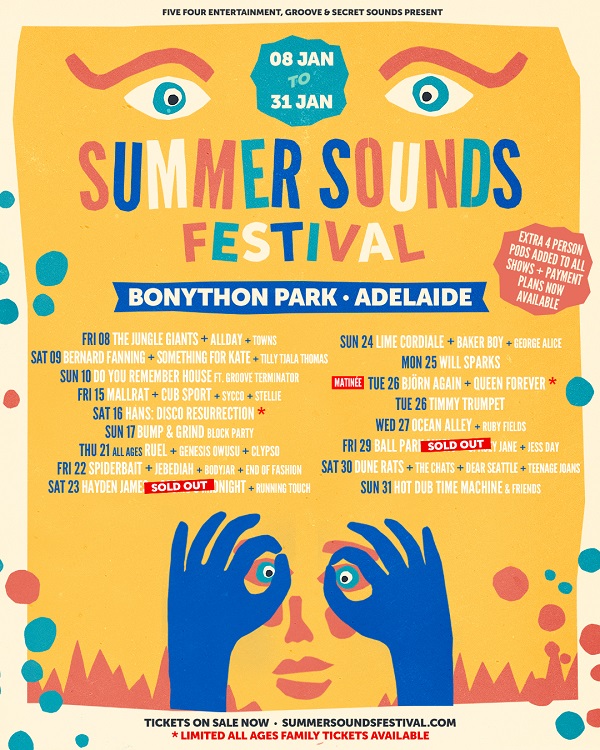 Adelaide's Summer Sounds Festival to feature COVIDSafe pens to ensure