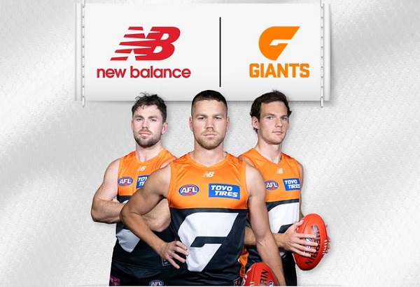 AFL’s GIANTS commence five-year partnership with New Balance and Belgravia Sports Apparel