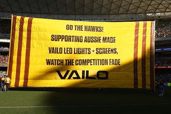 Sports lighting company VAILO extends partnership with AFL’s Hawthorn FC