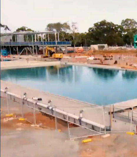 Test pool fills conducted at new Adelaide Aquatic Centre site