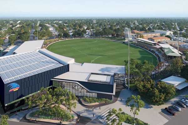 Final designs unveiled for Adelaide Crows new base at Thebarton Oval