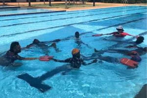 Students from remote schools benefit from in-term lessons at Balgo Swimming Pool