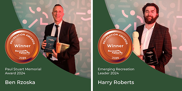 Ben Rzoska and Harry Roberts secure Recreation Aotearoa Awards