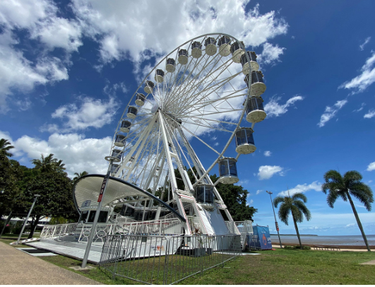 Westshell’s cyclone management plan allows for extended stay of ferris wheel on Cairns Esplanade