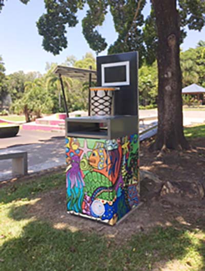 Cairns’ innovative and creative bin design encourages waste disposal