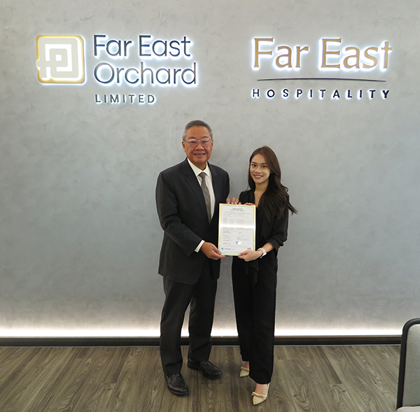 Far East Hospitality secures largest number of sustainable certified properties in Singapore