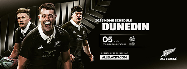 All Blacks test announced for Dunedin’s Forsyth Barr Stadium