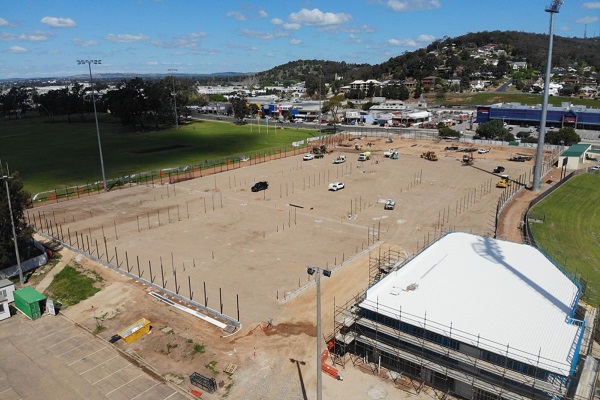 Construction advances on new Wagga Wagga Tennis Centre