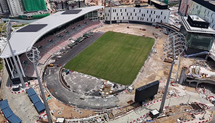 Turf system laid at Youth Sports Ground at Hong Kong’s Kai Tak Sports Park