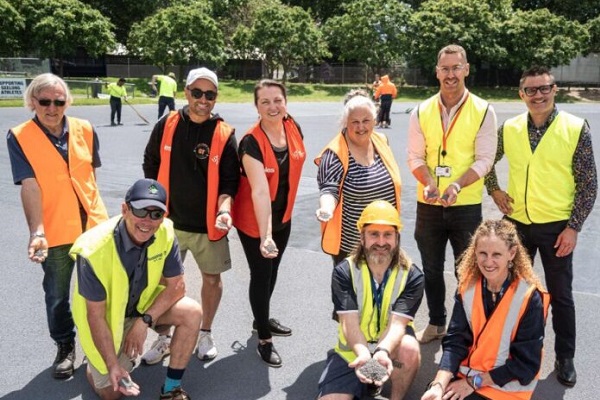 Recycled rubber to be used on new athletics track in Geelong