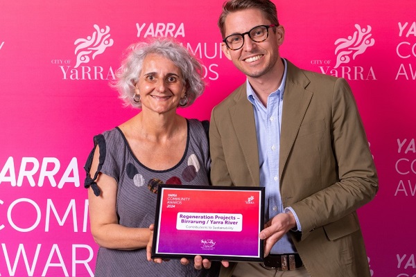Regeneration Projects’ Birrarung work recognised in City of Yarra Community Awards