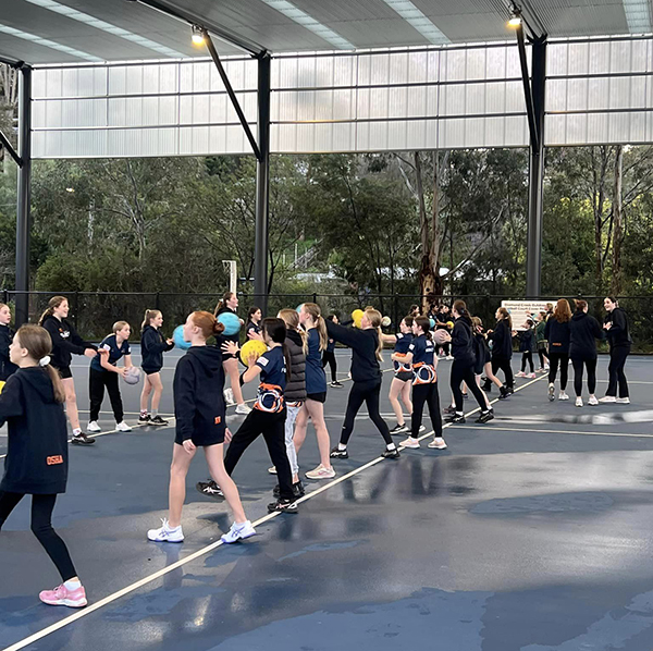 Roof cover enhances Diamond Creek Netball Courts