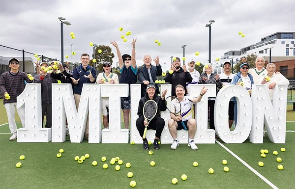 Growing participation sees Australian tennis reach one million hours of court hire