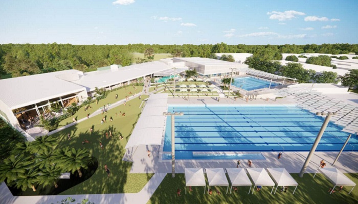 Palm Beach Aquatic Centre more than three quarters completed