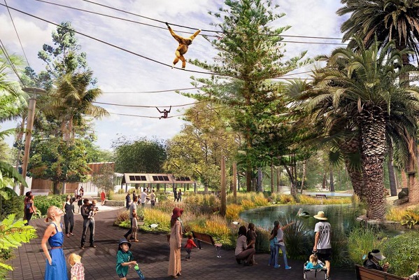 Work progresses on new Perth Zoo gibbon habitat as part of multi-million dollar masterplan