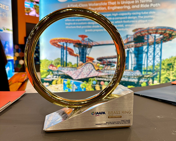 Polin Waterparks secures 2024 IAAPA ‘Best New Product Award’ for Stingray waterslide