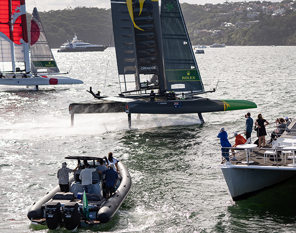 Customised corporate hospitality packages offered to experience KPMG Australia Sail Grand Prix