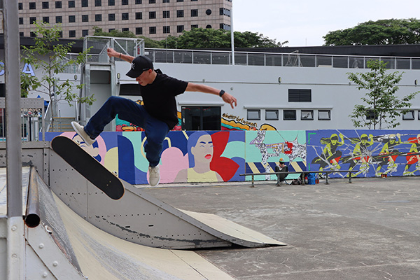 Athletes and artists come together to revitalise popular Singapore skate park