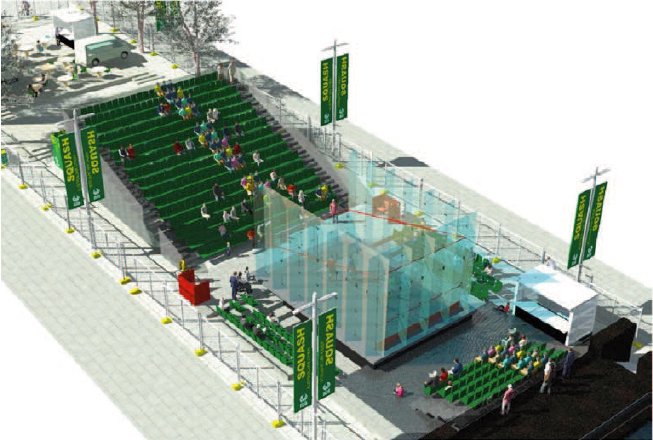 Glass Court to be built in Sydney’s Martin Place for Squash Australian Open 