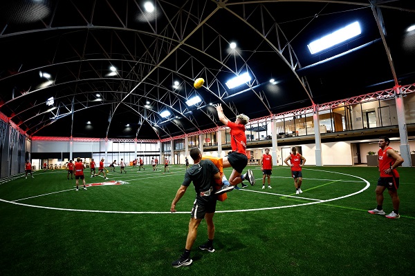 Sydney Swans open new headquarters at the Royal Hall of Industries