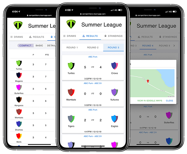 Team App releases next generation software for management of tournaments and competitions