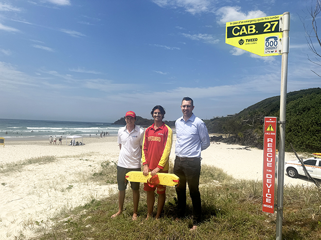 New beach safety devices installed along Tweed Coast