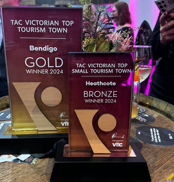 Bendigo among Gold winners of 2024 Victorian Top Tourism Town Awards