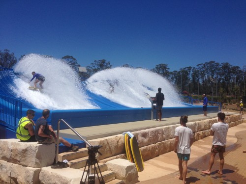 Works commence on Australia’s third LatiTube standing surf wave simulator