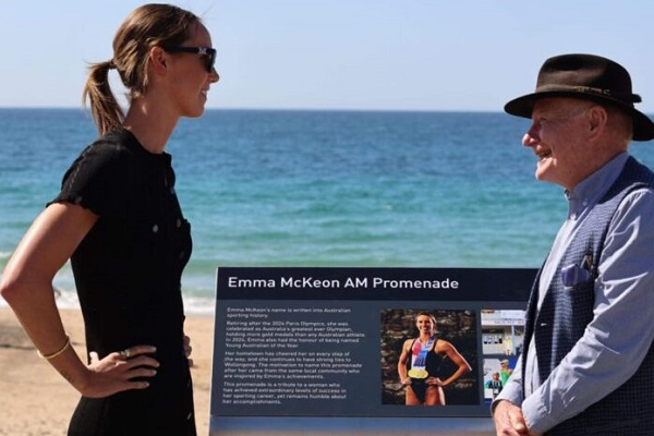 City of Wollongong names promenade in honours of swimming legend Emma McKeon 