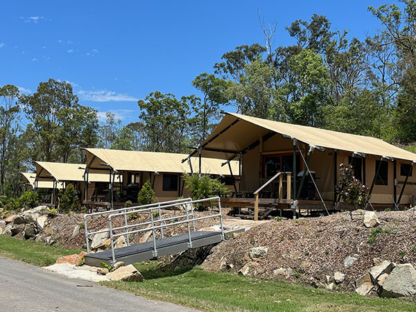 Luxury glamping tents built in time for Woodford Folk Festival